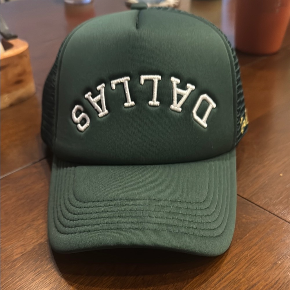 Green Dallas upside down hat true brand